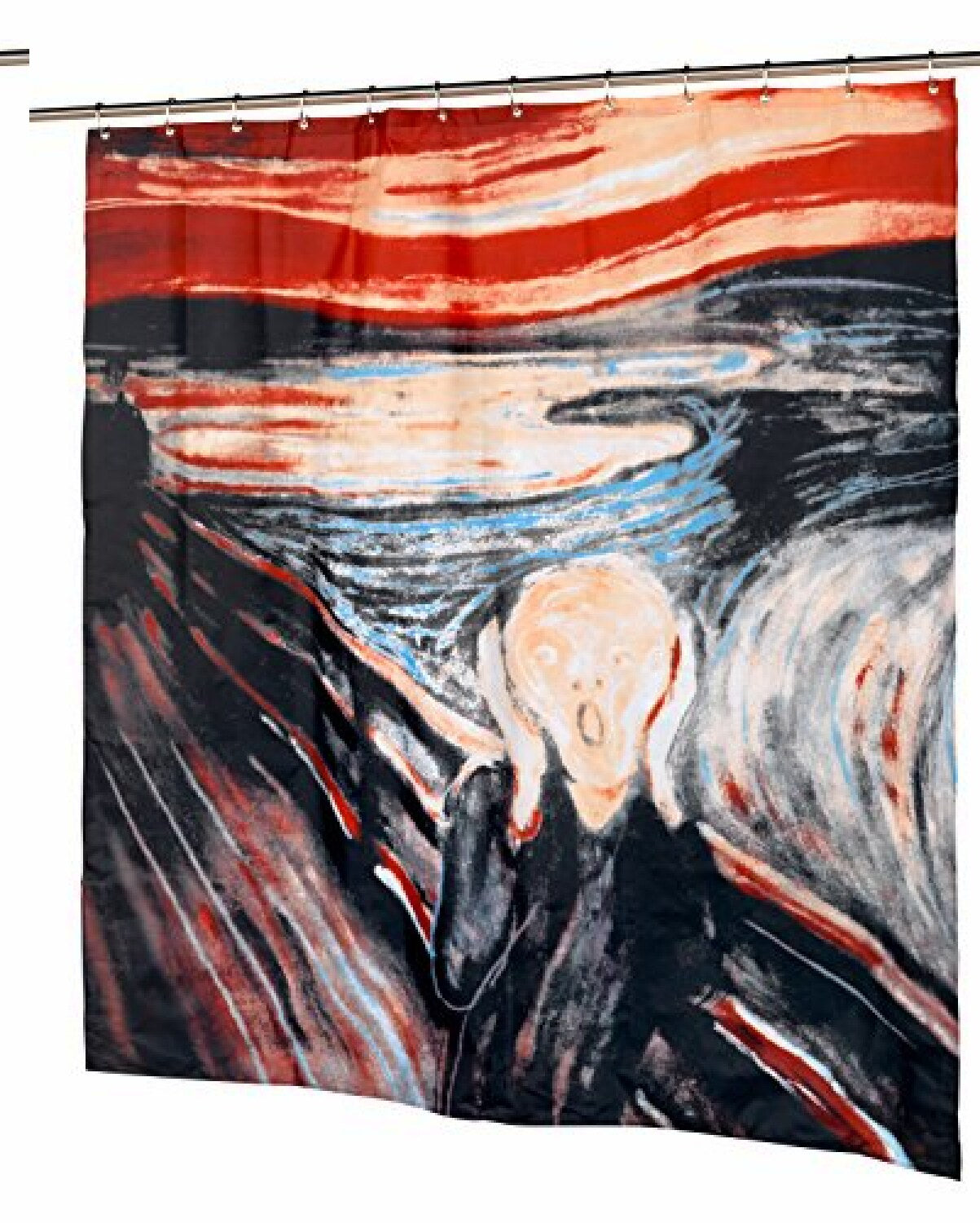 The Scream Fabric Shower Curtain 70x72"