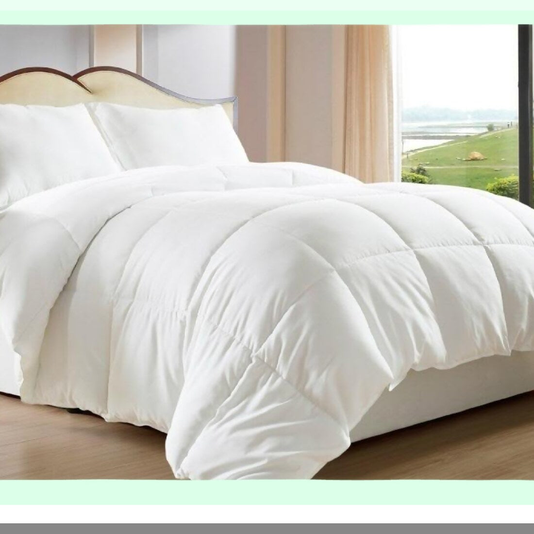 Luxury Cloud Full/Queen Comforter Set - Soft White Bedding Collection - Plush All-Season Quilted Blanket - Cozy Bedroom Decor Essentials