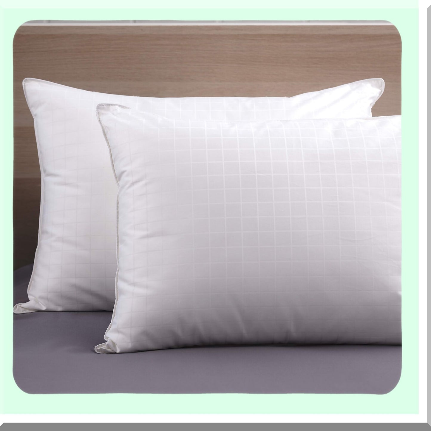 FirmRest Gel Fiber Pillow Set - Extra Firm Support, Comfort Blend, White, 2 Count - Perfect for a Good Night's Sleep, Neck Pain Relief