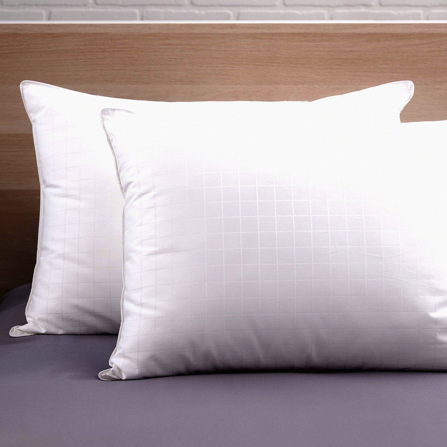 FirmRest Gel Fiber Pillow Set - Extra Firm Support, Comfort Blend, White, 2 Count - Perfect for a Good Night's Sleep, Neck Pain Relief