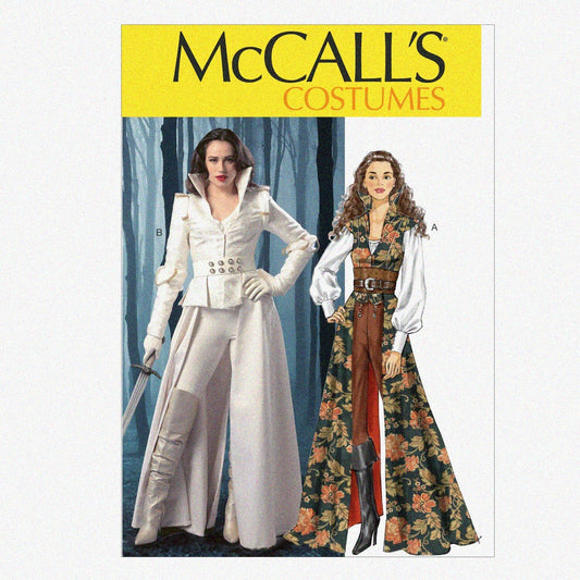 Women's Pirate Costume Sewing Pattern Sizes 14-22