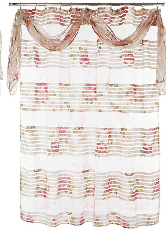 Shower Curtain with Scarf Madeline Collection 72x72