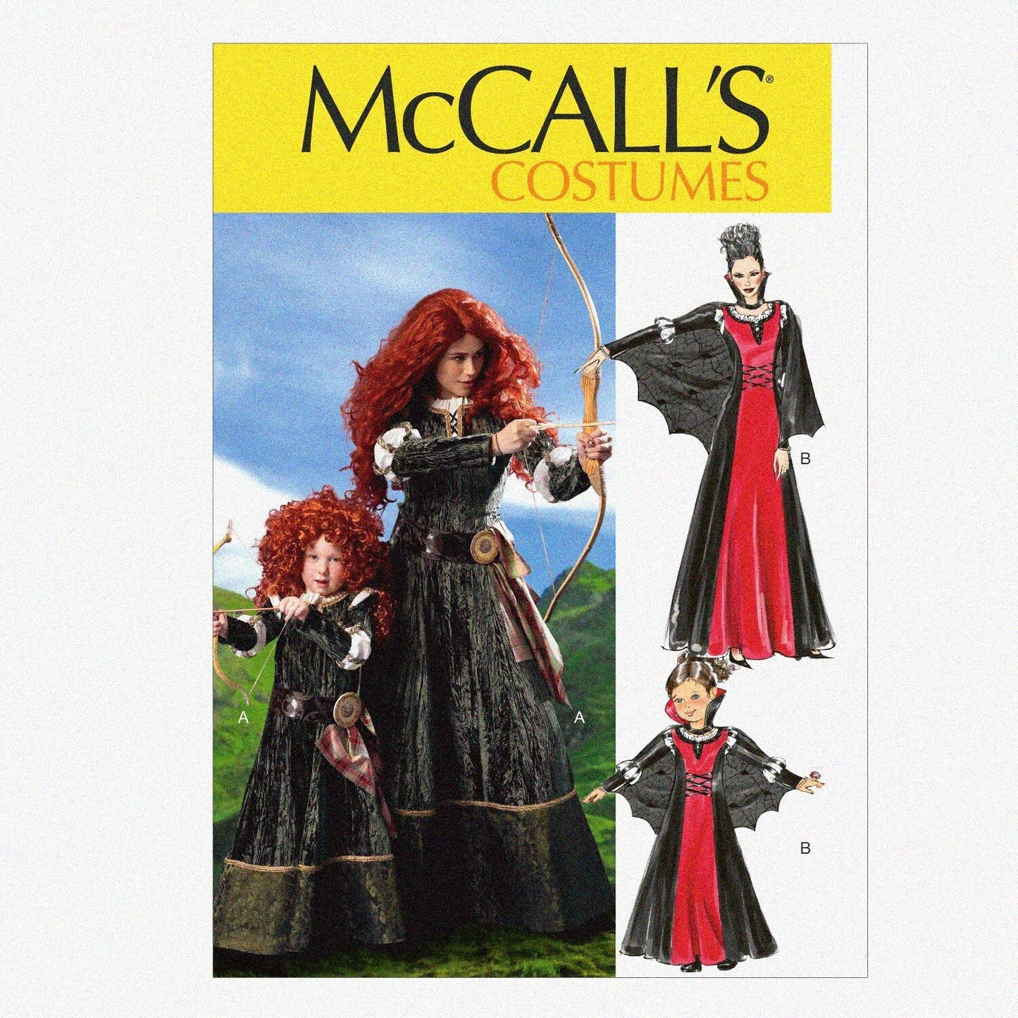 Girl's Scottish Princess and Sewing Pattern Sizes 3-8