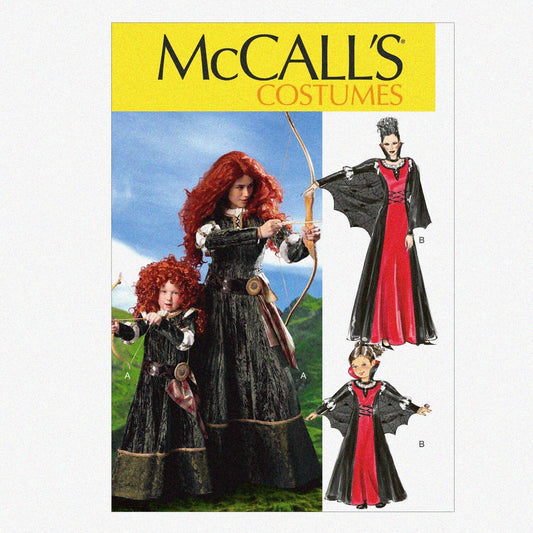 Girl's Scottish Princess and Sewing Pattern Sizes 3-8