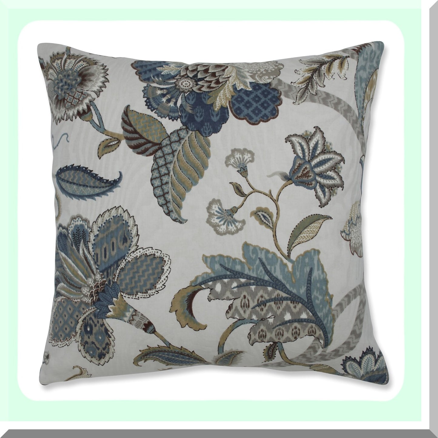 Blue Peacock Treasure Throw - 18" Indoor Finders Keepers