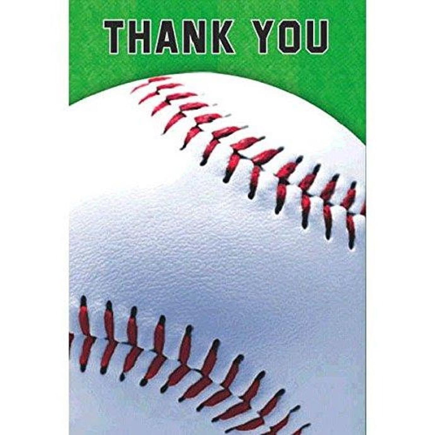 Baseball Thank You Cards Pack of 8