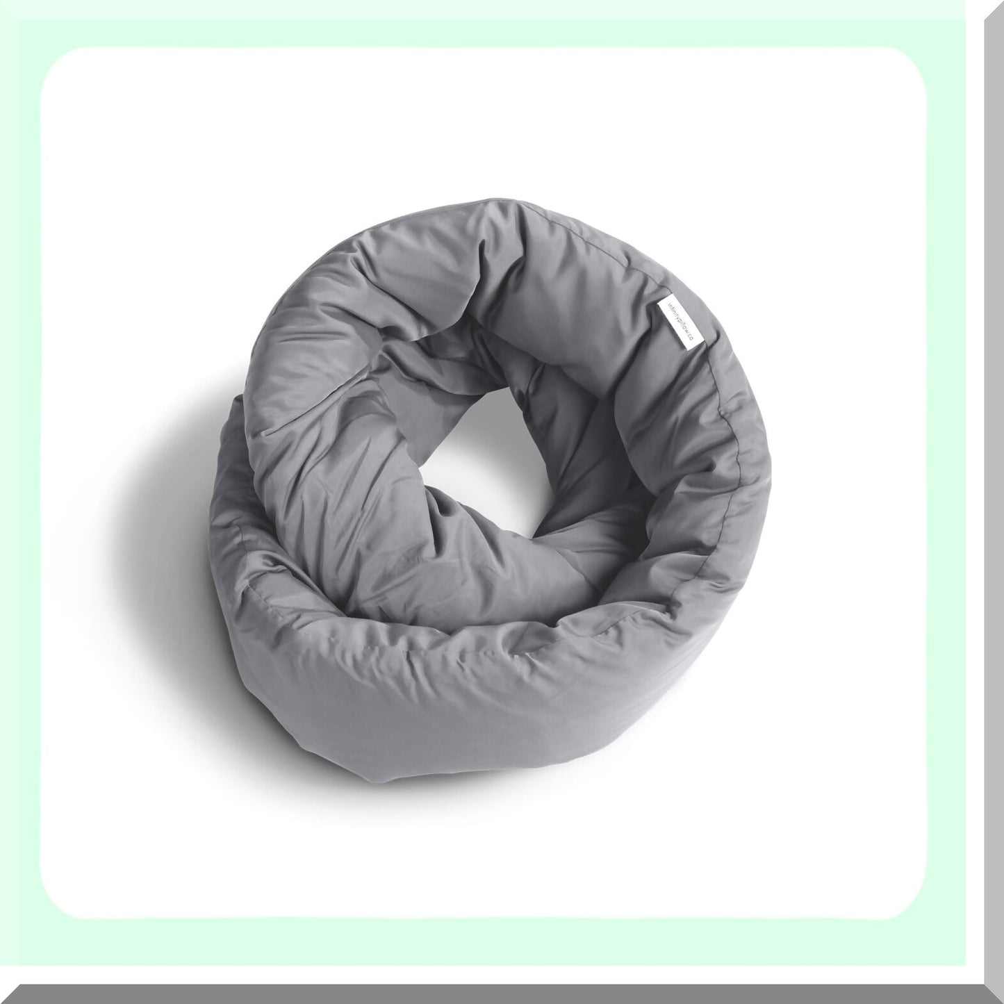 Ultimate Comfort Travel Pillow - Memory Foam Neck Support Scarf for Home & Travel - Soft Grey Sleep Aid with Infinity Design
