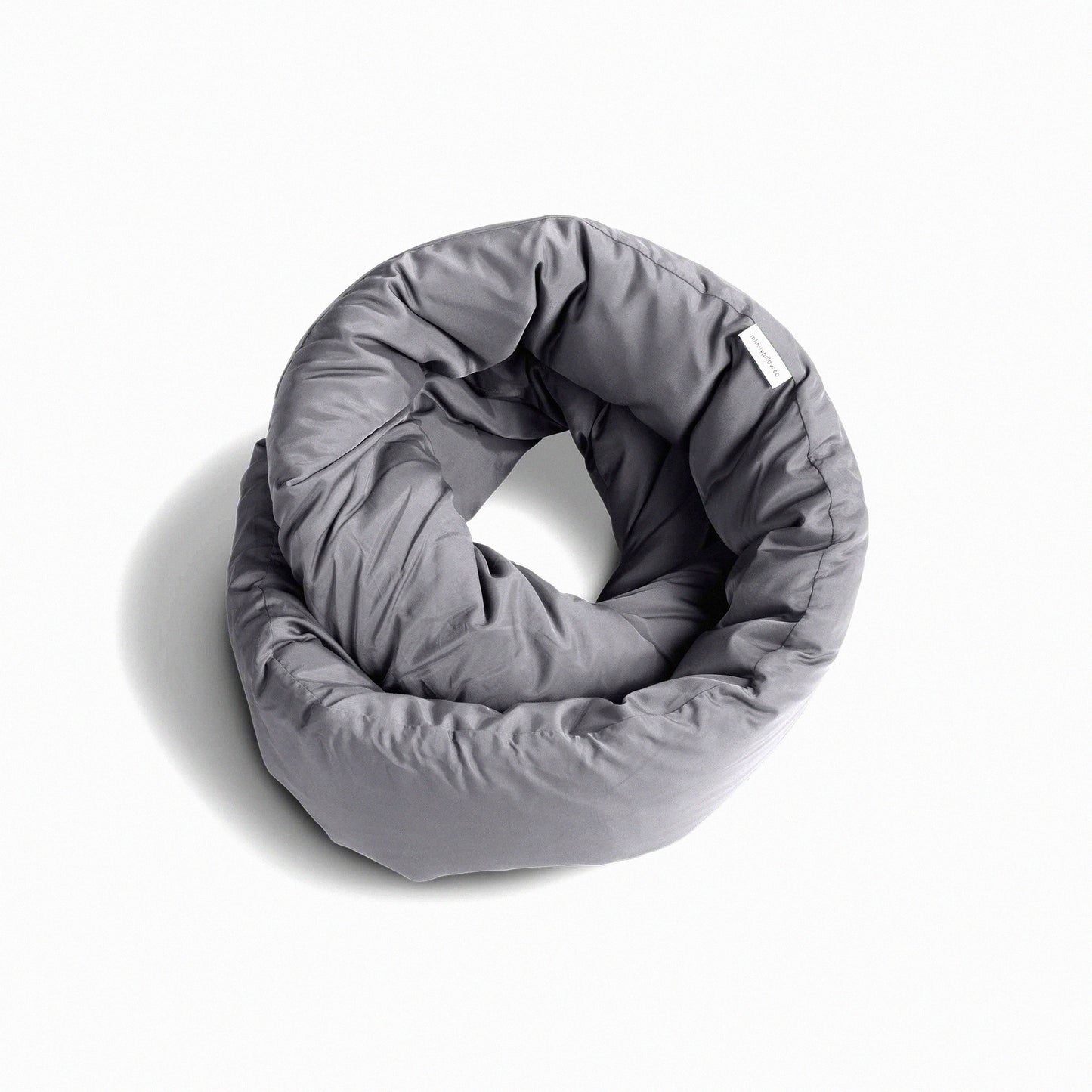 Ultimate Comfort Travel Pillow - Memory Foam Neck Support Scarf for Home & Travel - Soft Grey Sleep Aid with Infinity Design