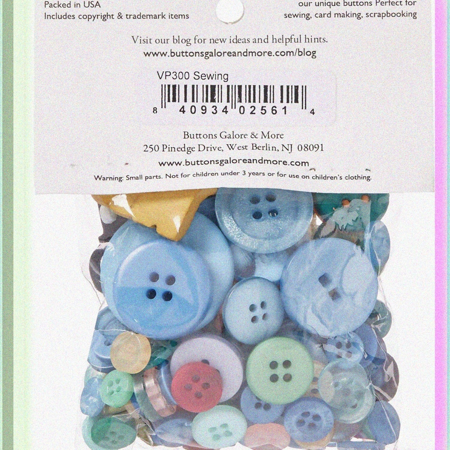 Collection of 50 Round Sewing Embellishments 4.5 Inches