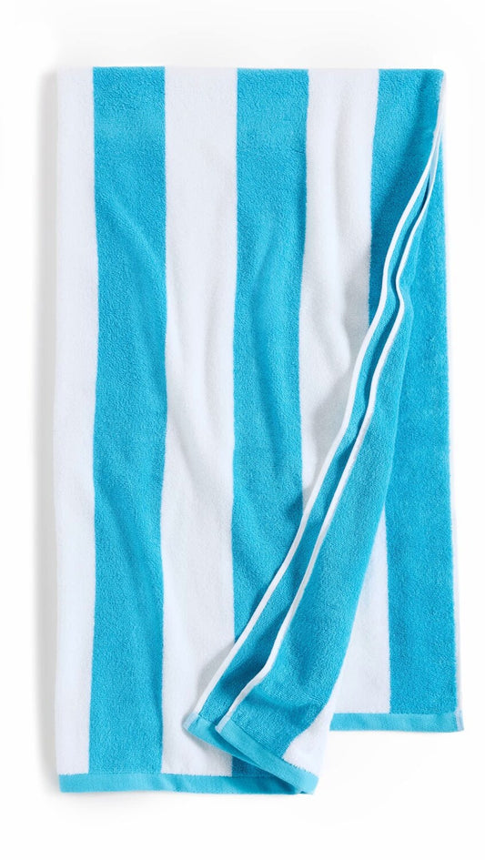 Women's Cabana Stripe Beach Towel Aqua 40" x 70"