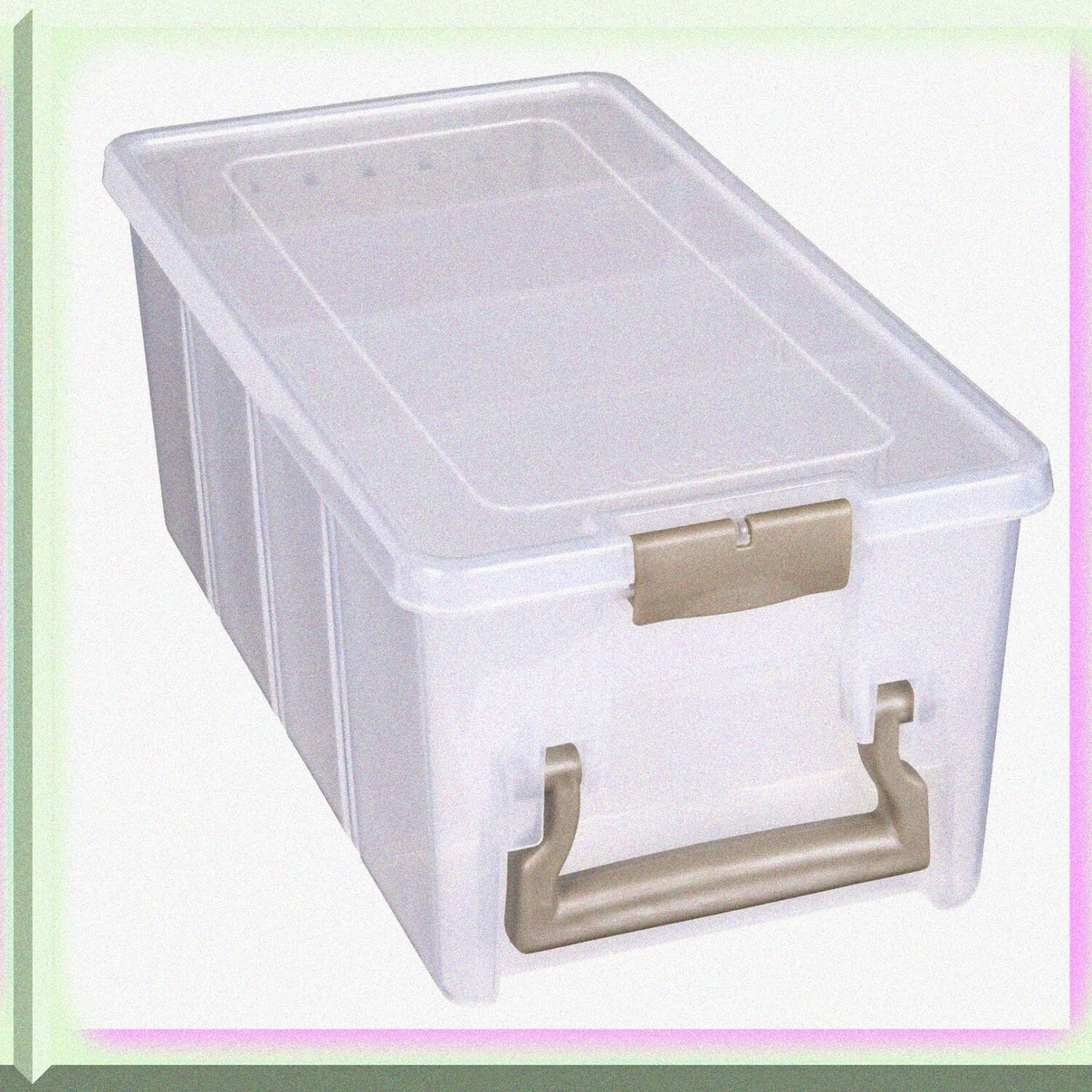 6925AB Semi Satchel with 3 Removable Dividers, Clear Plastic Storage Case