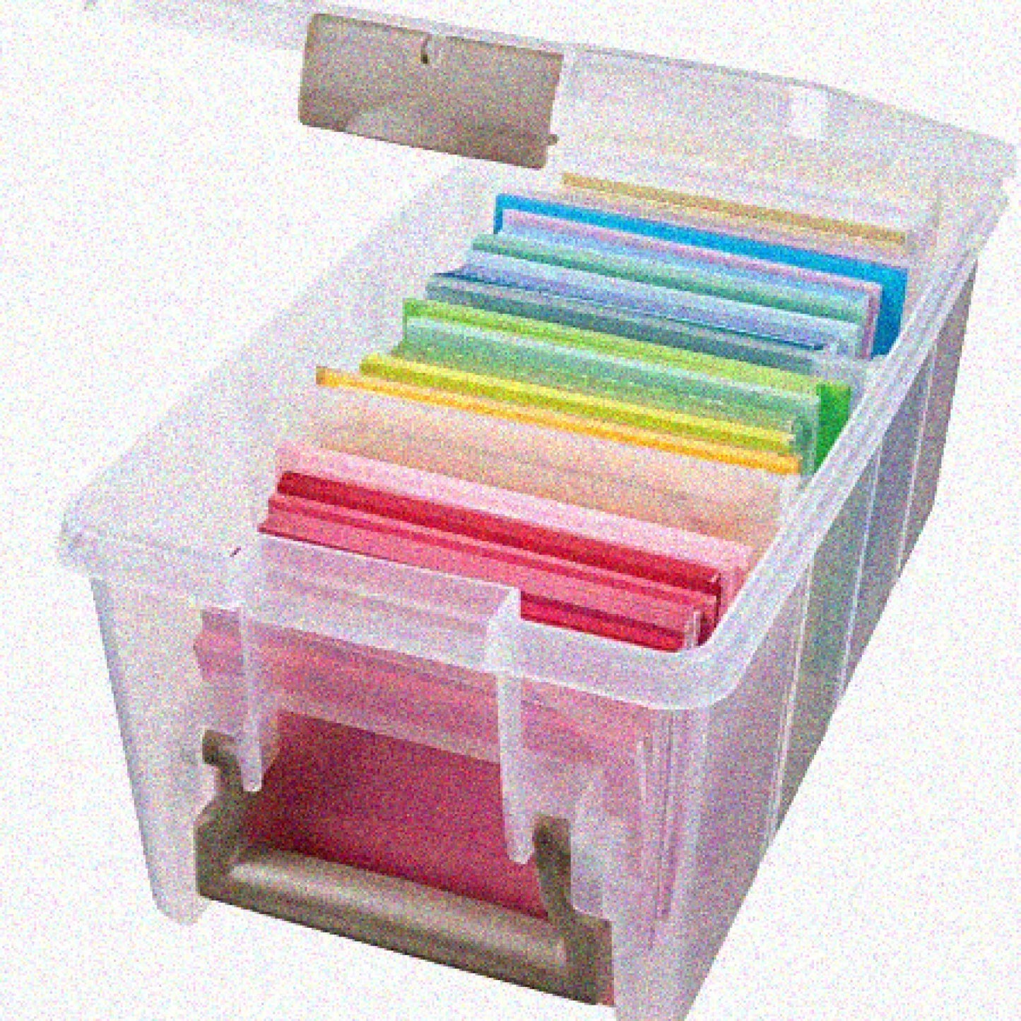 6925AB Semi Satchel with 3 Removable Dividers, Clear Plastic Storage Case