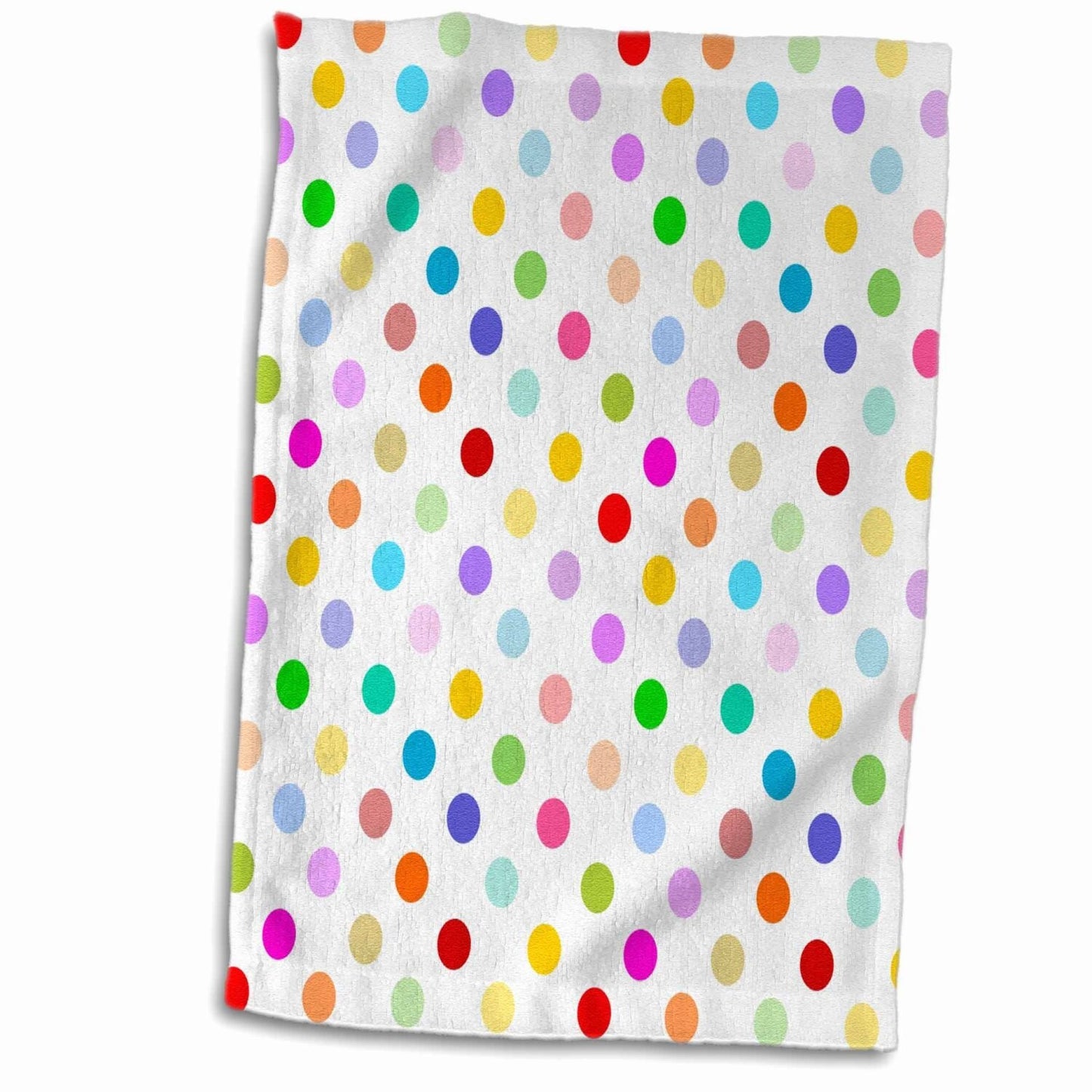 Rainbow Polka Dot Towel 15" x 22"