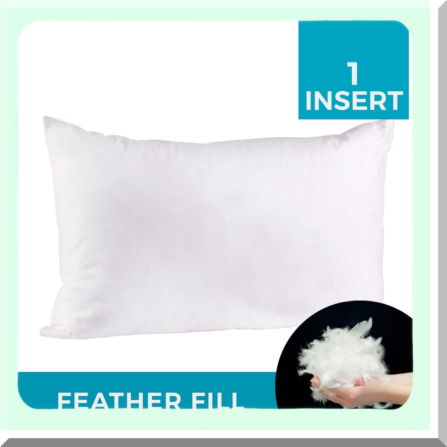 Luxury Comfort Cushion, 14x20 Inch - Plush Pillow Insert for Sofa, Bed, Chair - Hypoallergenic, Fluffy Decorative Accent - Home Decor Essential