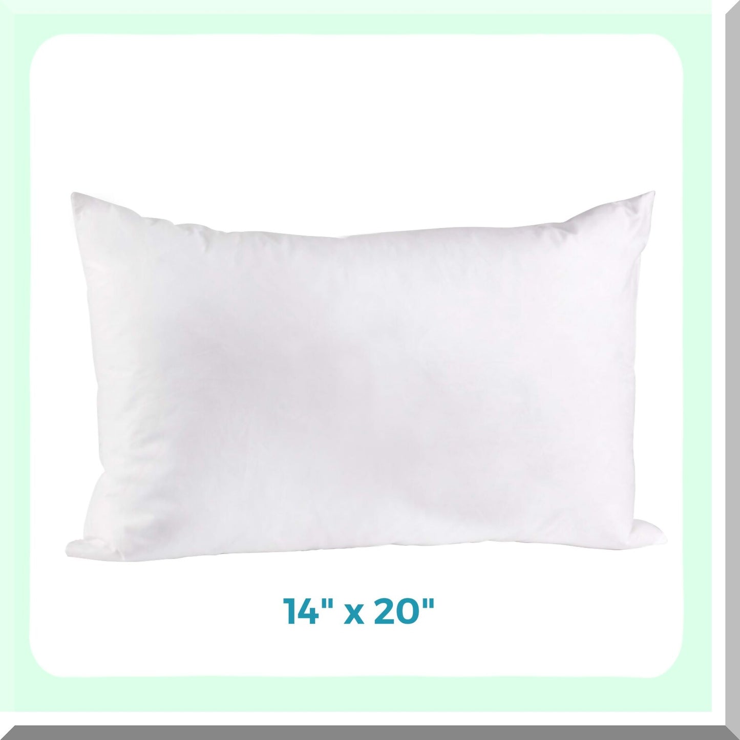 Luxury Comfort Cushion, 14x20 Inch - Plush Pillow Insert for Sofa, Bed, Chair - Hypoallergenic, Fluffy Decorative Accent - Home Decor Essential