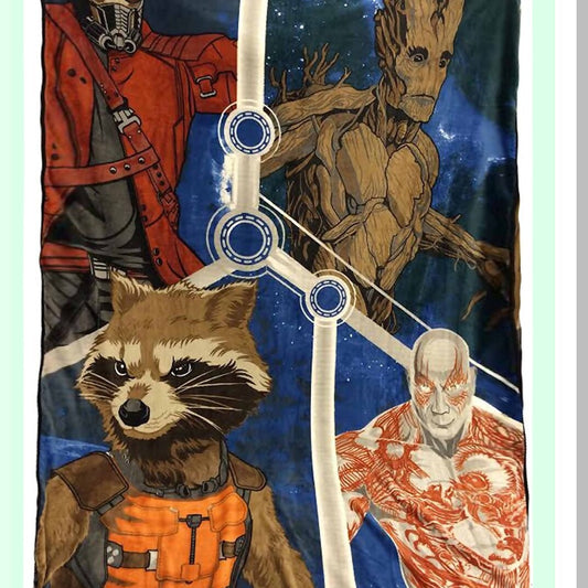 Galactic Guardians Cozy Plush Blanket - Twin/Full Size 62" x 90""