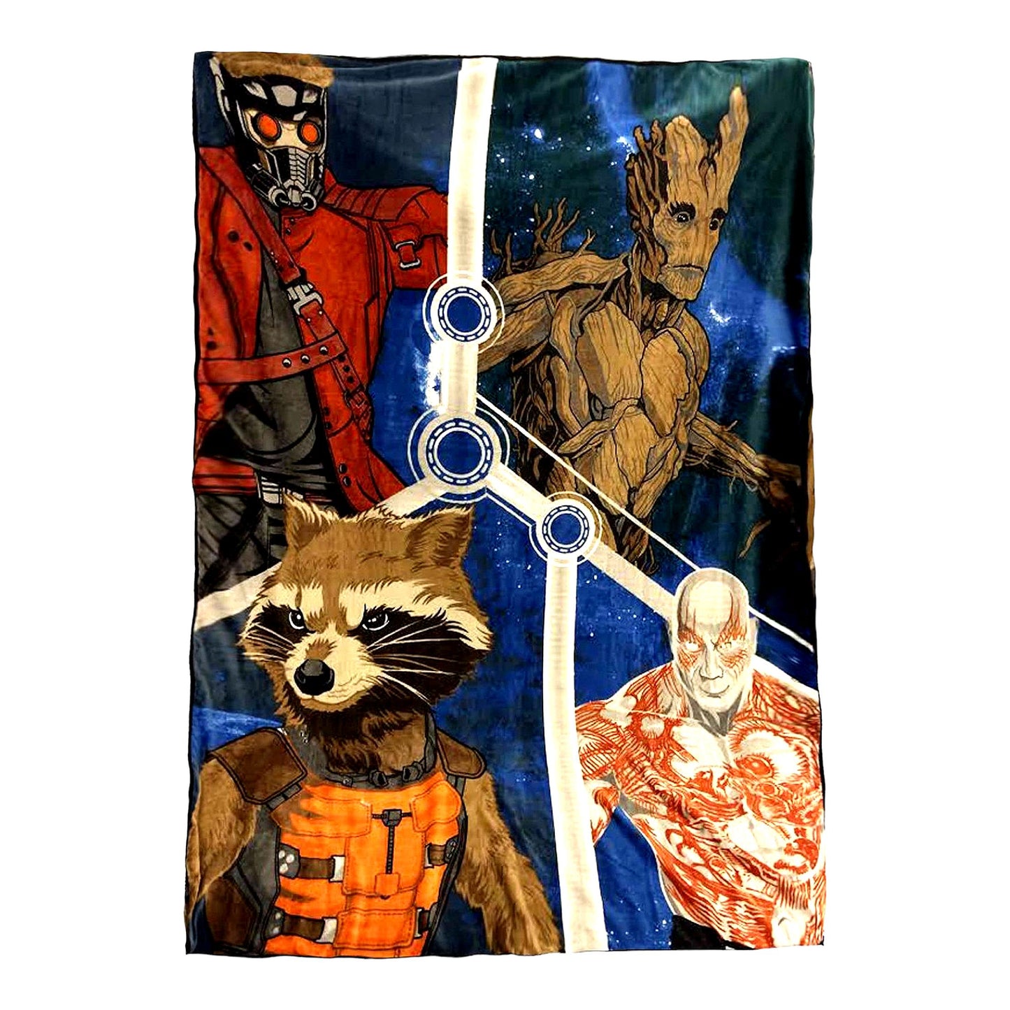 Galactic Guardians Cozy Plush Blanket - Twin/Full Size 62" x 90""