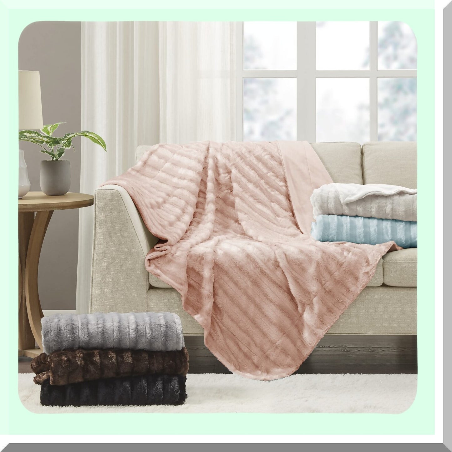 Ultimate Comfort Grey Throw Blanket - Premium Soft, Cozy, Brushed for Bed, Couch, or Sofa
