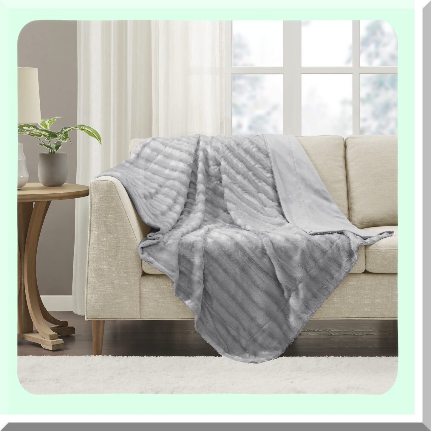 Ultimate Comfort Grey Throw Blanket - Premium Soft, Cozy, Brushed for Bed, Couch, or Sofa