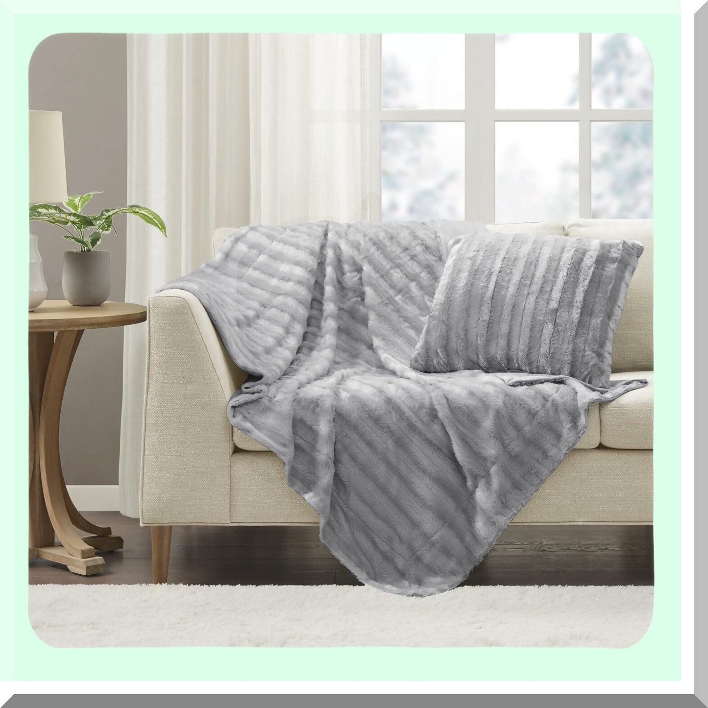Ultimate Comfort Grey Throw Blanket - Premium Soft, Cozy, Brushed for Bed, Couch, or Sofa