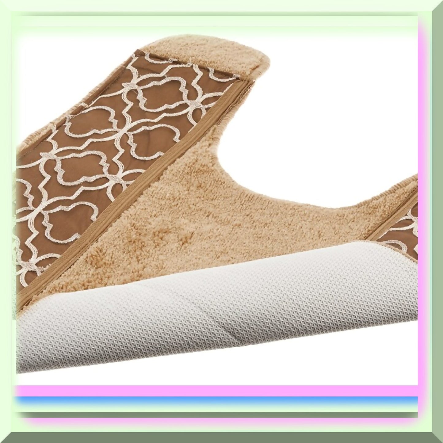 Contour Rug, 23"x10.5", Gold