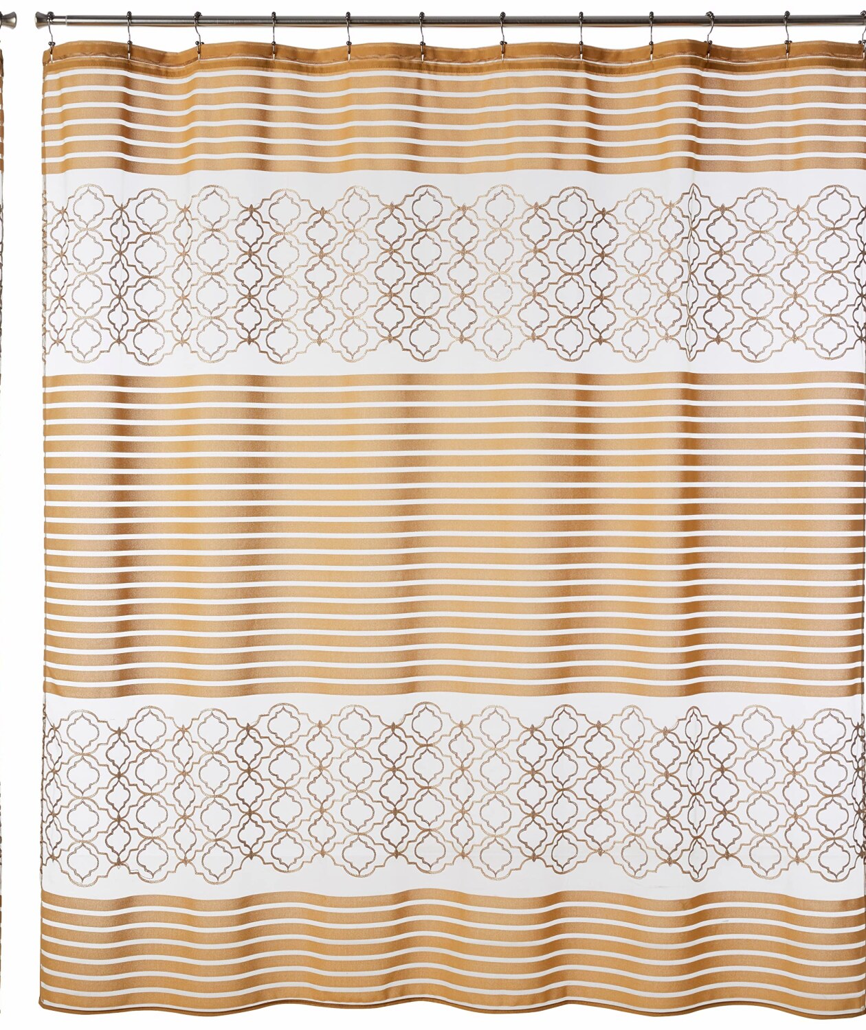 Shower Curtain 70x72 Gold Spindle Collection