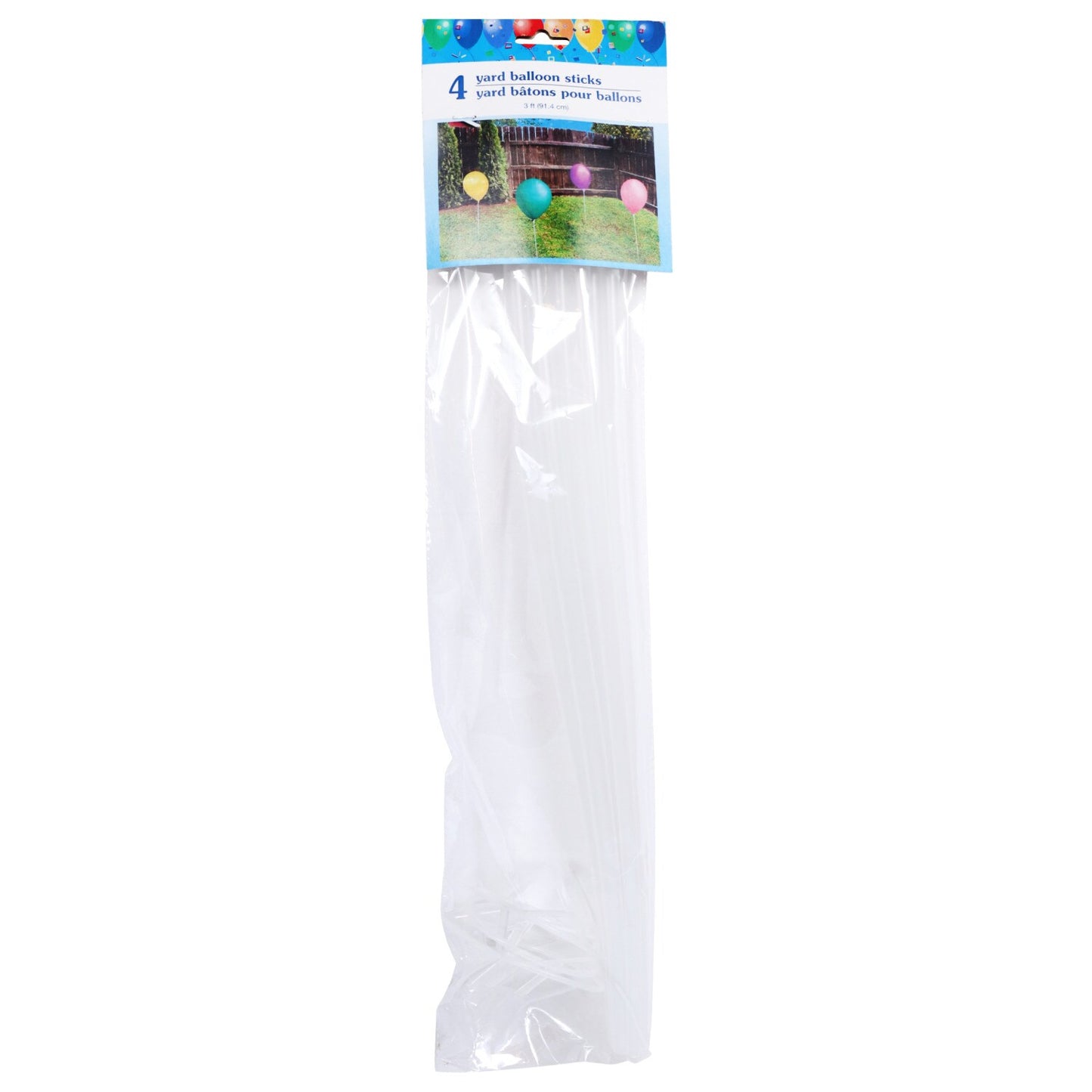 Yard Balloon Sticks, 4-ct. Packs (Pack of 24)