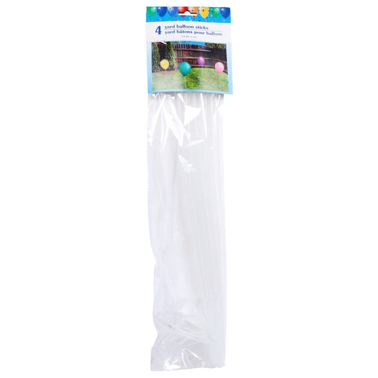 Yard Balloon Sticks, 4-ct. Packs (Pack of 24)
