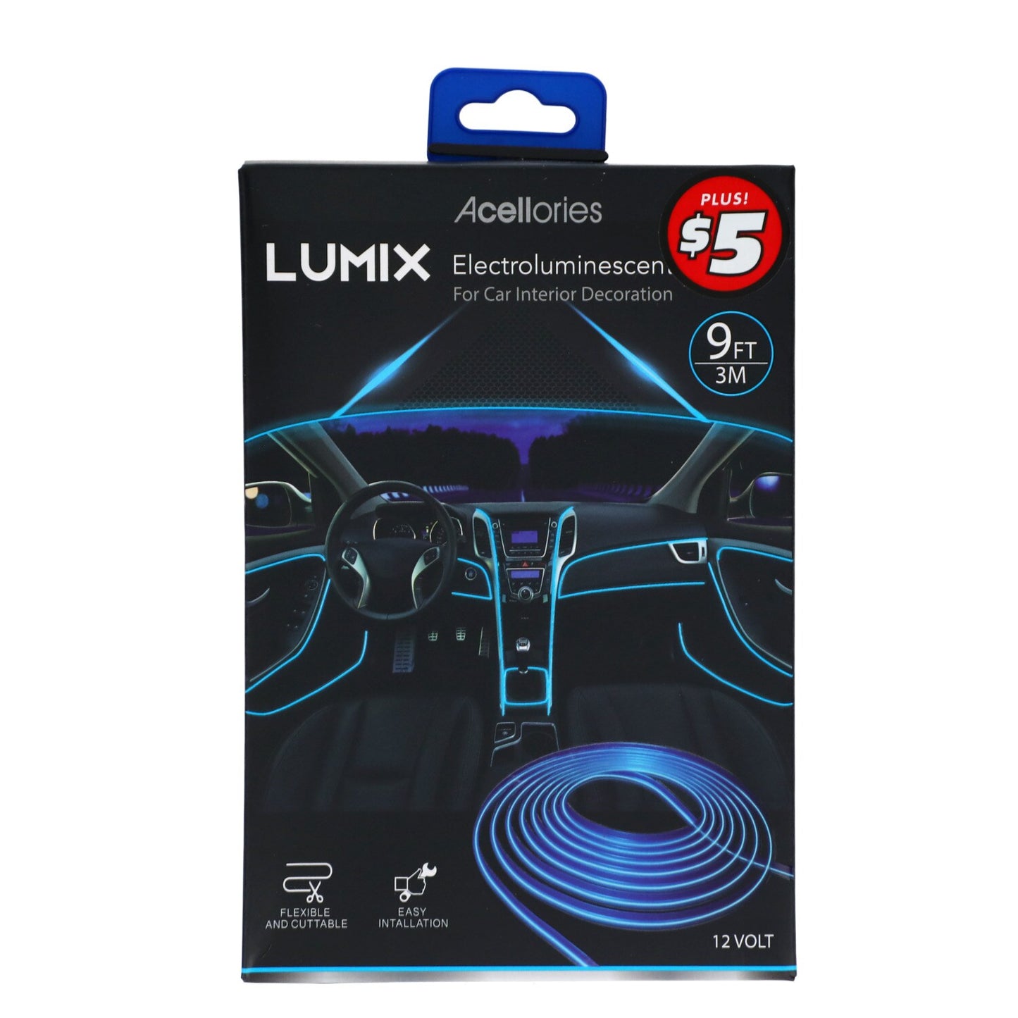 LED Car Interior Trim Lighting, 9-ft. (Pack of 1)