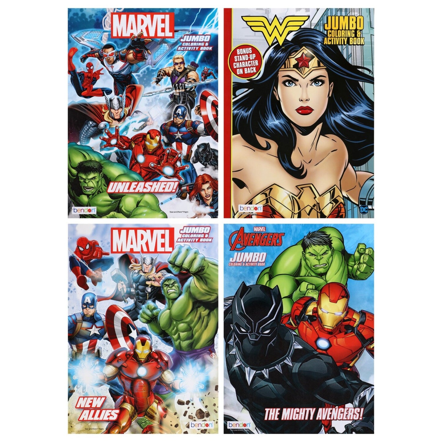 Marvel Superheroes Jumbo Coloring Books, 80 Pages (Pack of 20)