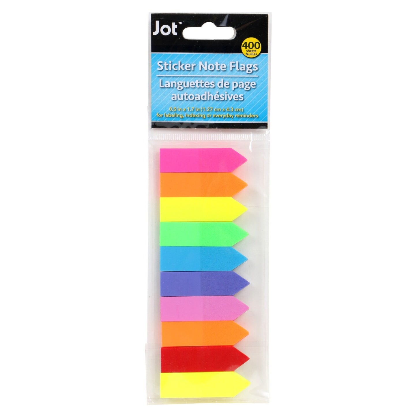 Jot Brightly Colored Self-Stick Page Marking Flags, 500-ct. Packs (Pack of 6)