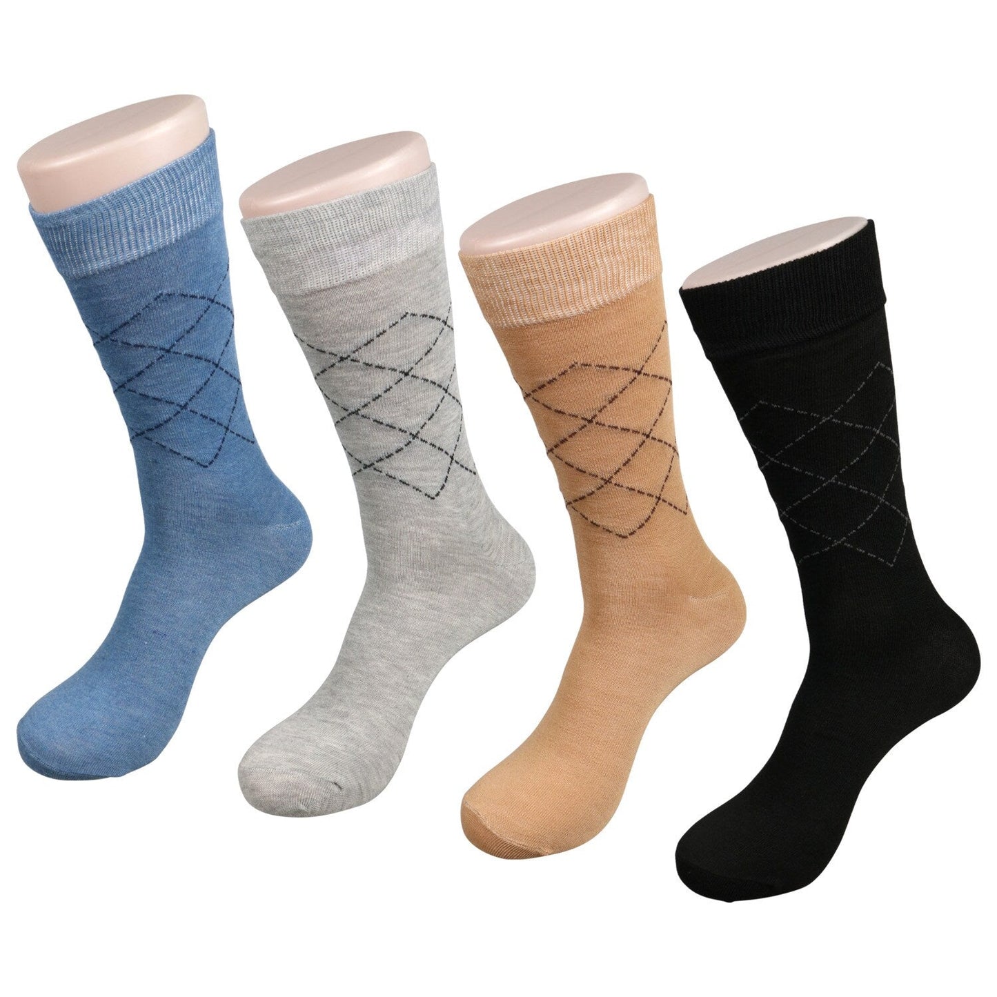 Juncture Men's Size 6-12 Patterned Dress Socks (Pack of 48)