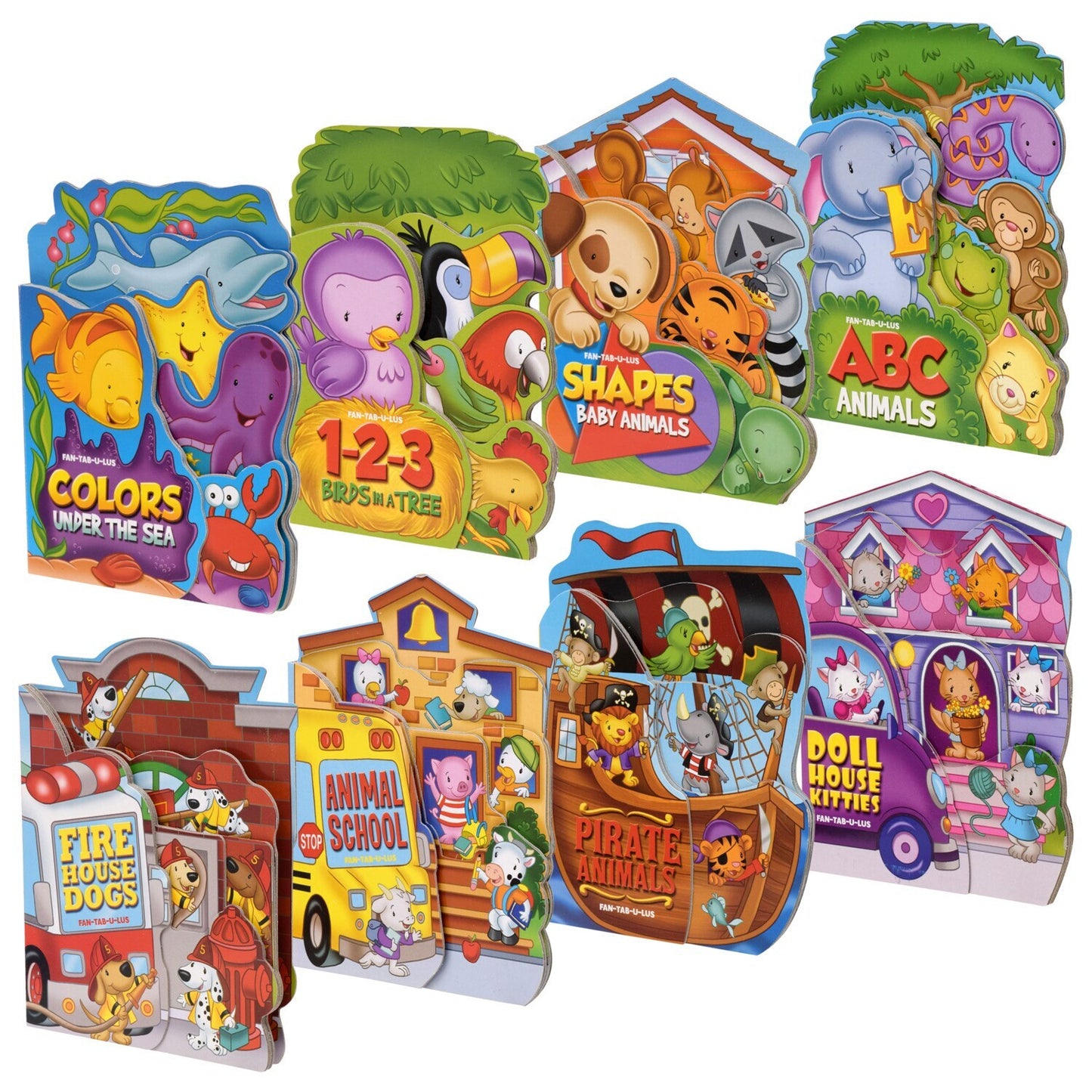Fan-Tab-U-Lus Board Books, 5x6.5 in. (Pack of 24)