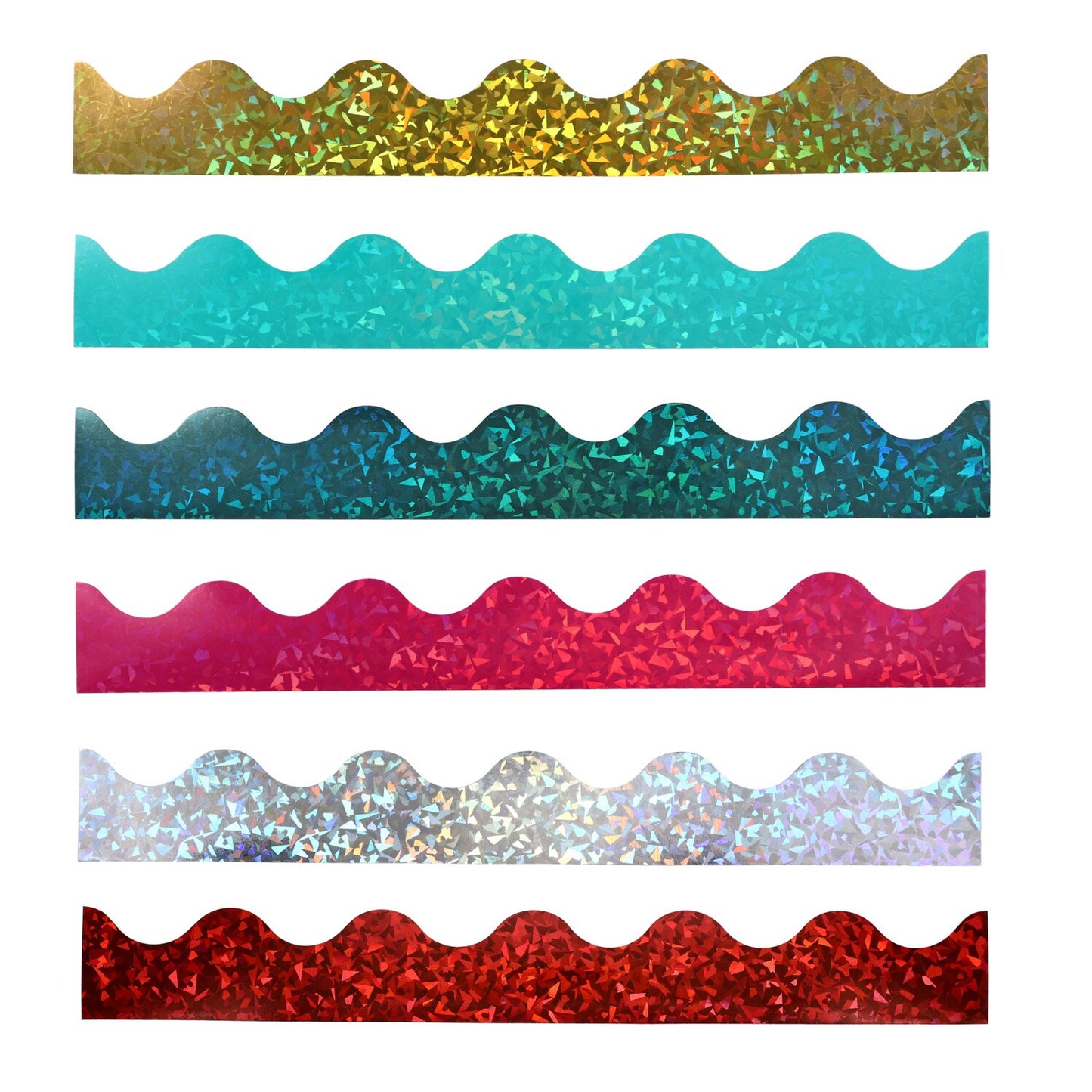 Teaching Tree Holographic Metallic Borders, 14-ct. Packs (Pack of 24)