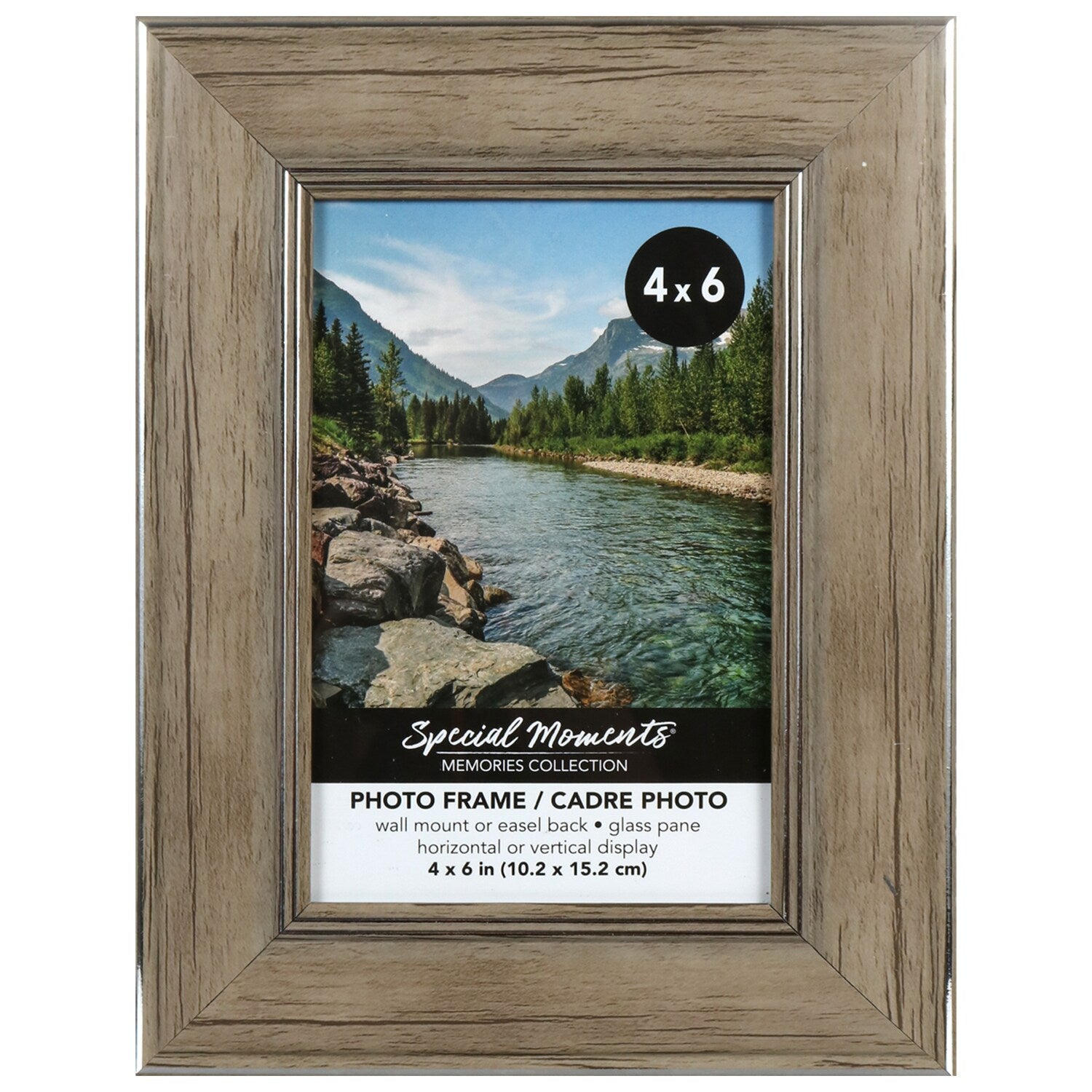 Special Weathered Wood Photo Frames, 4x6 in. (Pack of 12)
