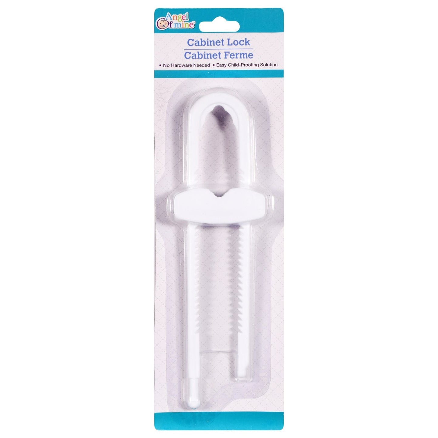 Angel of Mine White Plastic Cabinet Locks (Pack of 24)