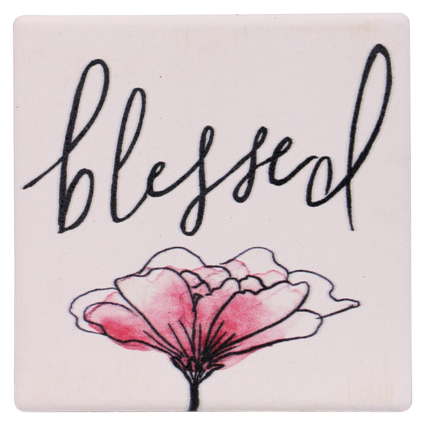 Blessed and Grateful Stone Coasters, 3.75-in. (Pack of 12)