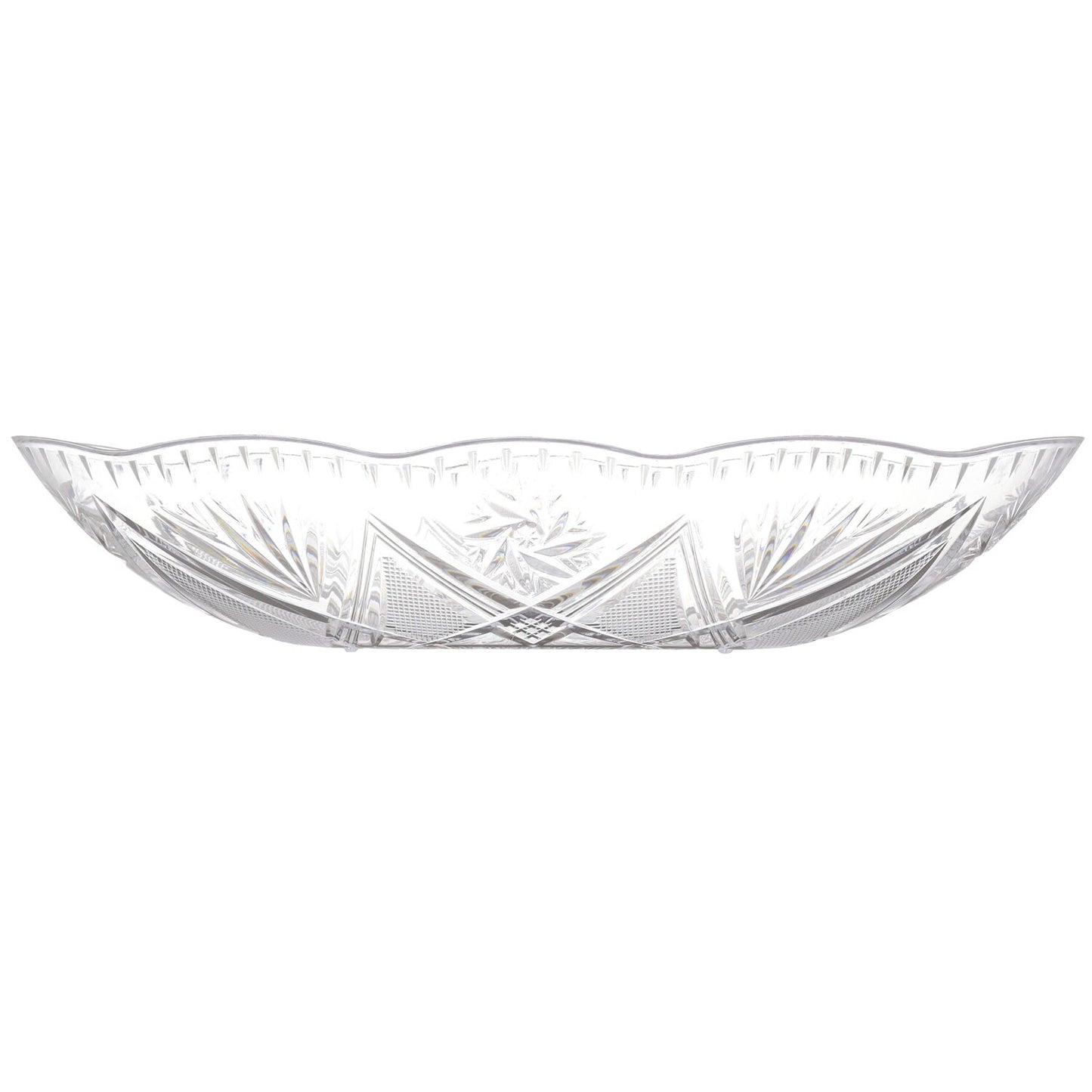 Plastic Cut-Edge Oval Bowls (Pack of 4)