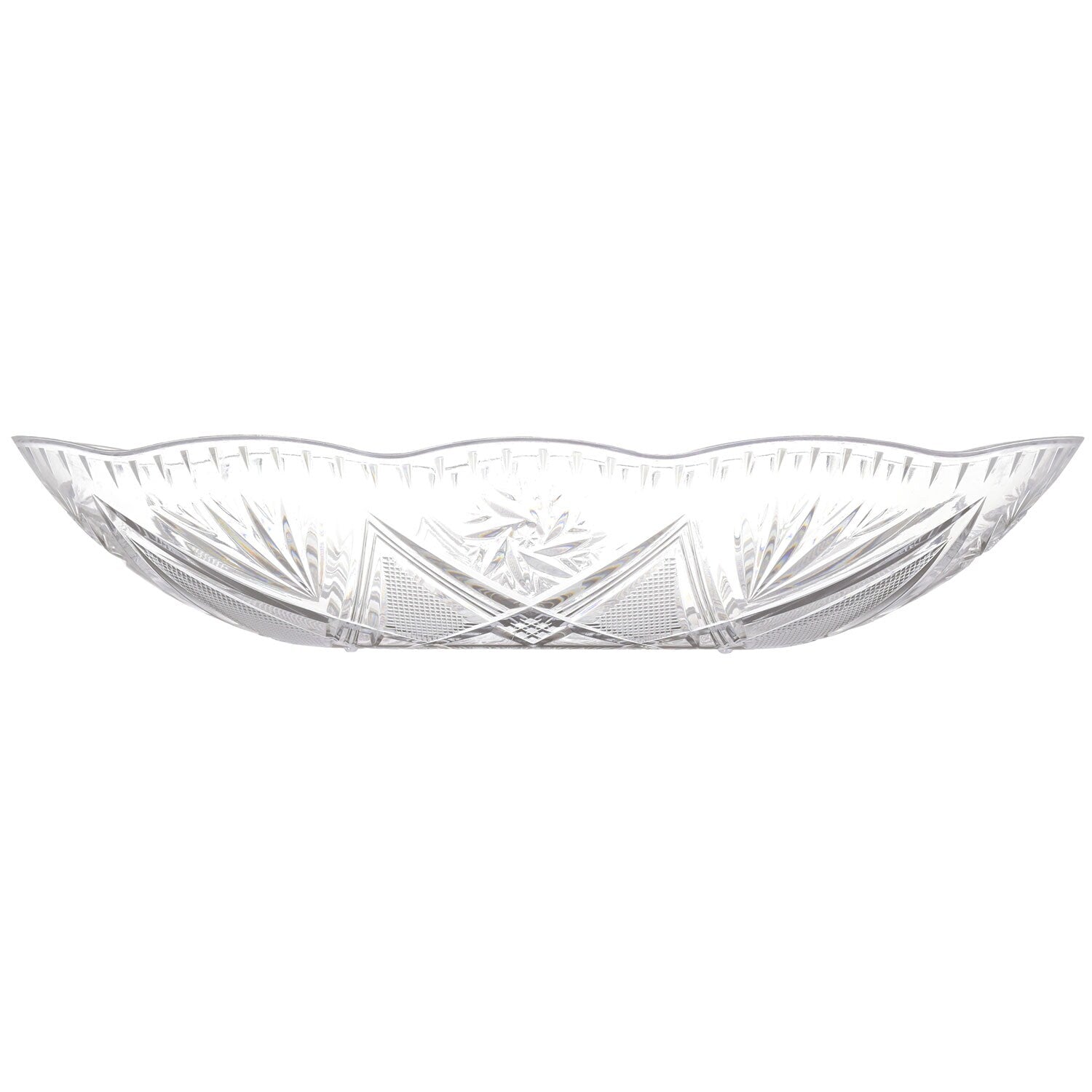 Plastic Cut-Edge Oval Bowls (Pack of 4)