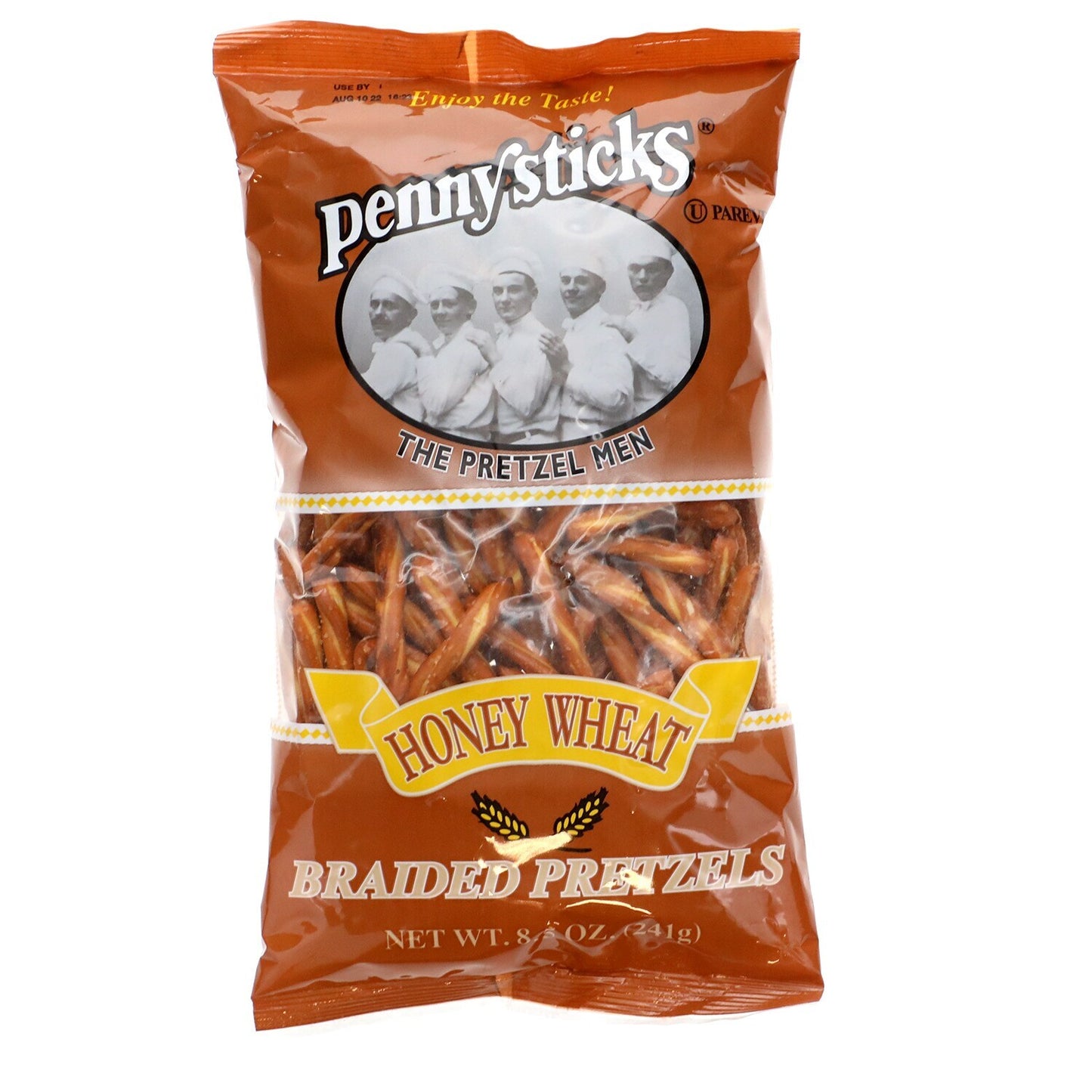 Pennysticks Brand Honey Wheat Braided Pretzels, 9.5-oz. Bags (Pack of 24)