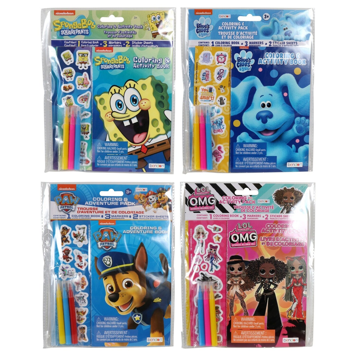 Licensed Character Coloring and Activity Packs (Pack of 24)