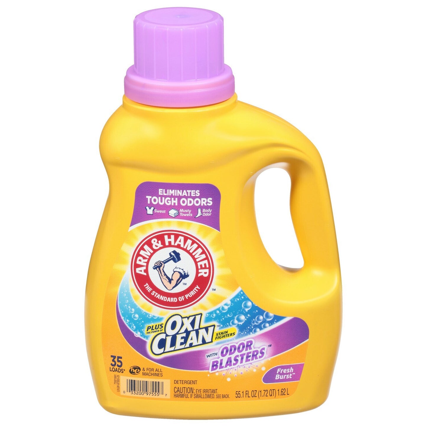 Arm & Hammer Plus OxiClean Fresh Burst Odor-Fighting Detergent, 55.1-oz.(1)