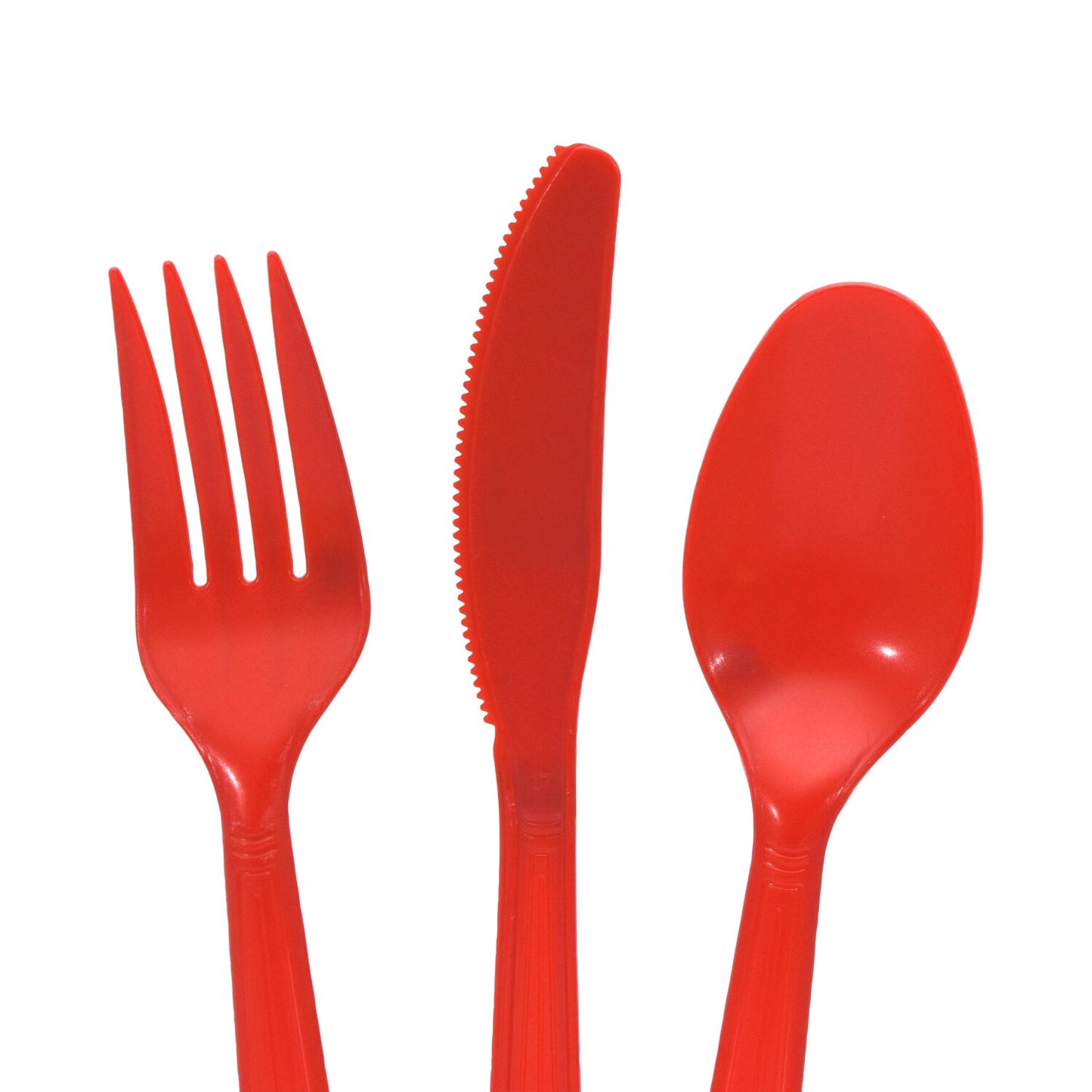 Dark Orange Heavy Duty Plastic Cutlery Sets, 42-pc. (Pack of 24)