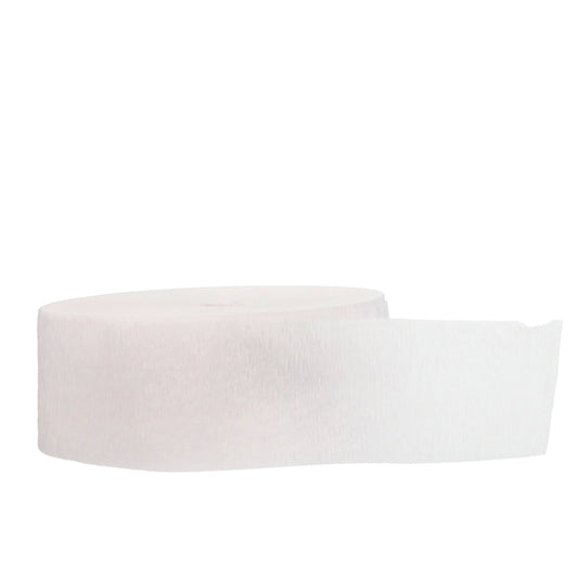 White Crepe Paper Streamer, 175-ft. x 1.75-in (Pack of 24)