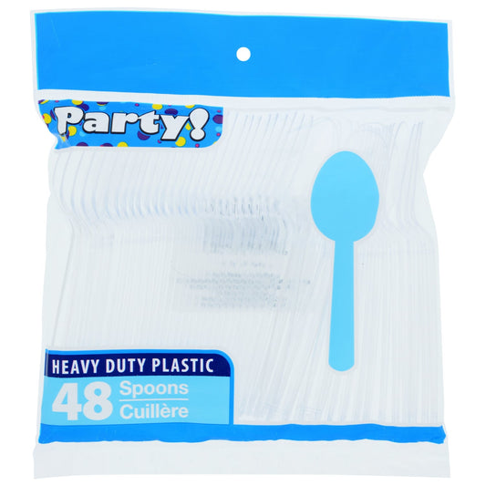 Clear Plastic Spoons, 48-ct. Bags (Pack of 48)