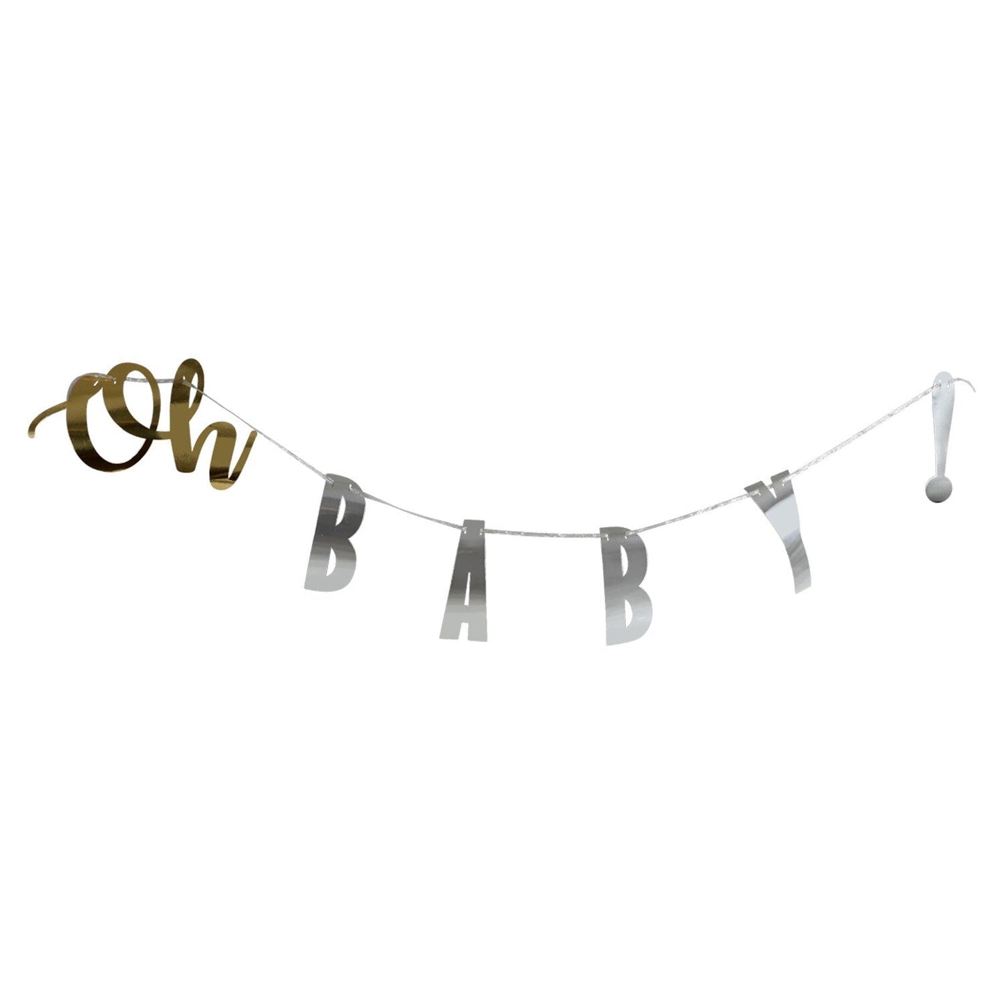 Details and Accessories Oh Baby Foil Banners, 7-ft. (Pack of 36)
