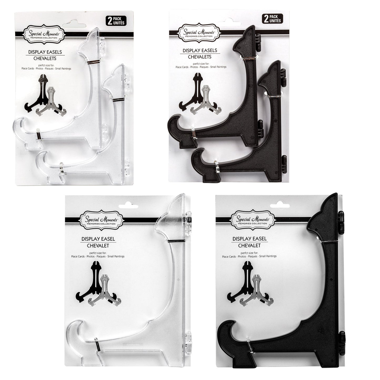 Special Plastic Display Easel Sets (Pack of 36)