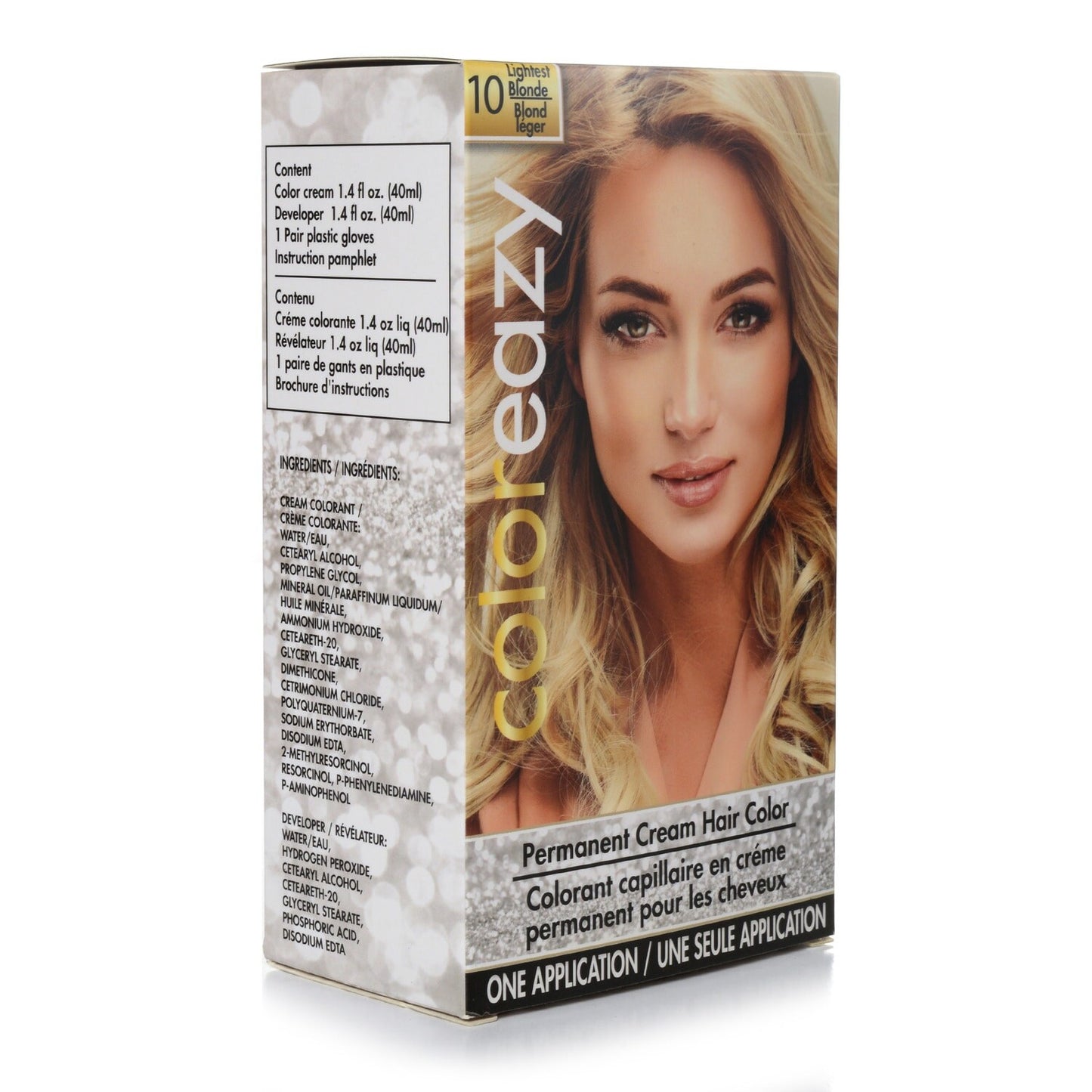 ColorEazy Women's Lightest Blonde Permanent Cream Hair Color (Pack of 12)