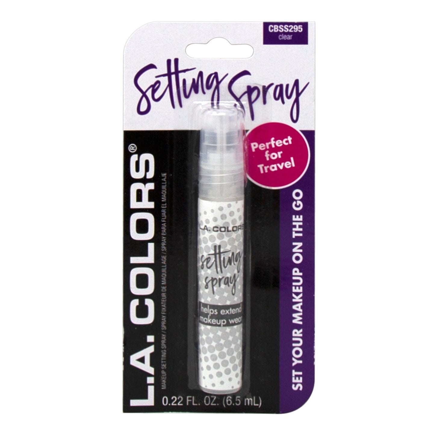 L.A. Colors Setting Spray for Makeup, 0.22 fl.oz. (Pack of 30)
