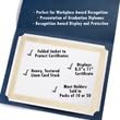 Red foil-stamped certificate jackets, holds 8.5 x 11, pack of 10